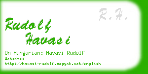 rudolf havasi business card